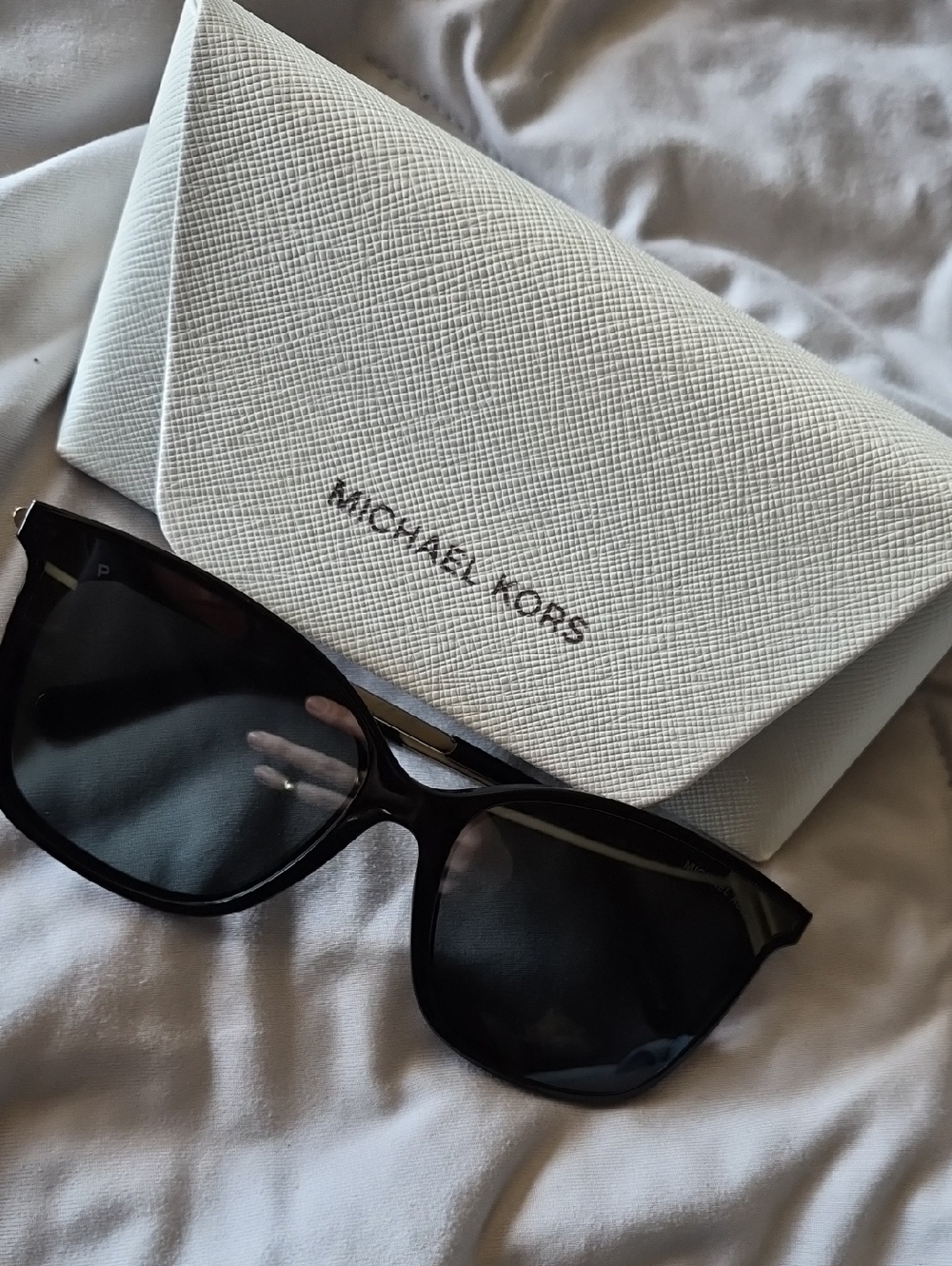 Michael Kors Black Women's Polarized Sunglasses